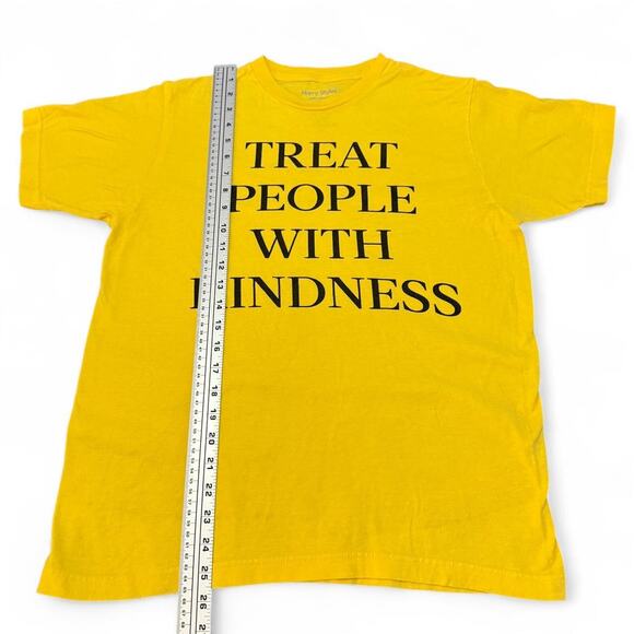 Yellow Cotton Harry Styles 2017 "Treat People With Kindness" T-shirt Size Medium - Picture 2 of 4